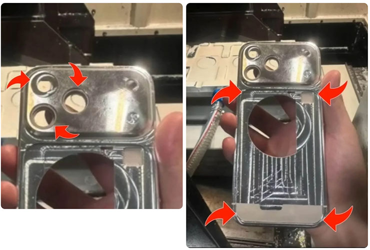 疑似生產線外流…睽違十年,蘋果 iPhone 將重新換回金屬機身? - 阿祥的網路筆記本 疑似供應鏈內部流出的 iPhone 17 Pro 的生產照片