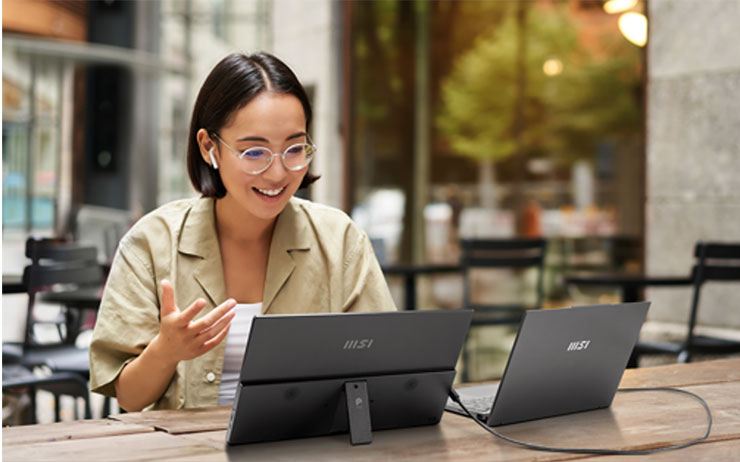 MSI 推出全新便攜顯示器 PRO MP165 E6!輕薄行動力,隨處工作超 Easy! - 阿祥的網路筆記本 大螢幕視野,效率倍增