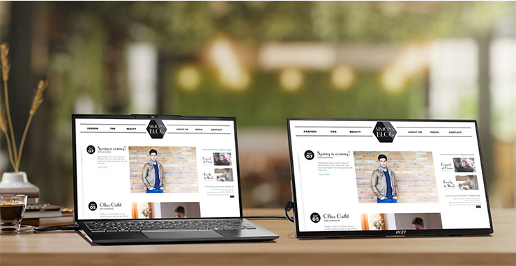 MSI 推出全新便攜顯示器 PRO MP165 E6!輕薄行動力,隨處工作超 Easy! - 阿祥的網路筆記本 大螢幕視野,效率倍增