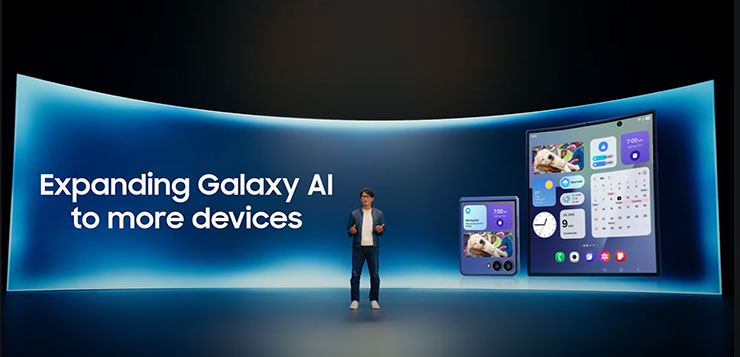 Galaxy AI 的功能應用延伸至更多設備是三星持續努力的目標