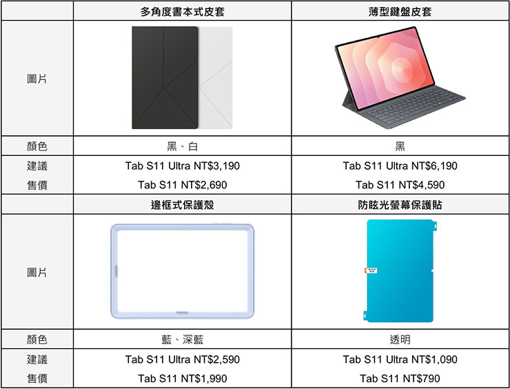 Galaxy Tab S11 Series 原廠配件
