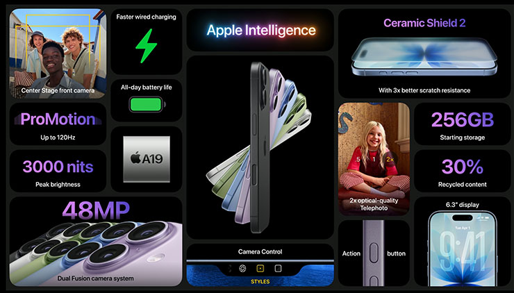 Apple 推出 iPhone 17 | iPhone 17 Pro 系列與 iPhone Air,處理器與相機皆升級,最大儲存容量 2TB! - 阿祥的網路筆記本 iPhone 17 產品特色一覽