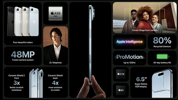 Apple 推出 iPhone 17 | iPhone 17 Pro 系列與 iPhone Air,處理器與相機皆升級,最大儲存容量 2TB! - 阿祥的網路筆記本 iPhone Air 產品特色一覽