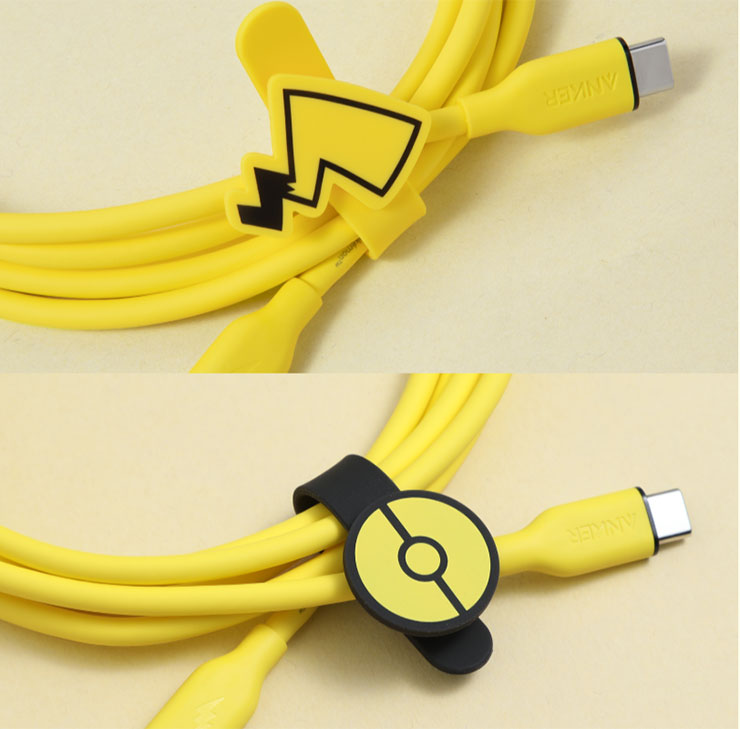 ANKERx寶可夢台日限定聯名!三合一磁吸無線充電座、充電線與造型收納包 10/1 預購開跑! - 阿祥的網路筆記本 皮卡丘 Type-C 240W 1.8m 充電線黃色