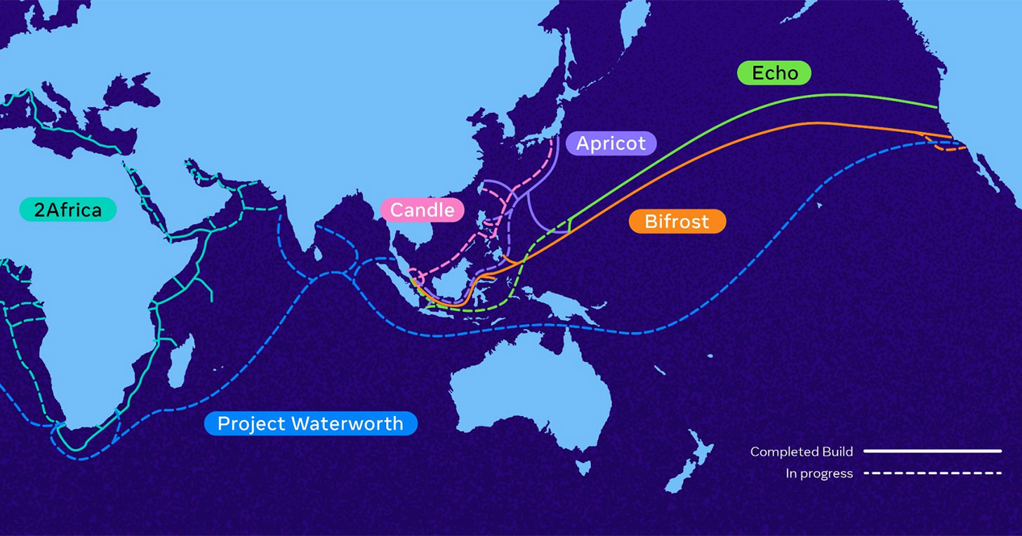 Meta 最新海底電纜建設計劃 Candle 連結台灣與亞太地區、助 AI 應用 - 阿祥的網路筆記本