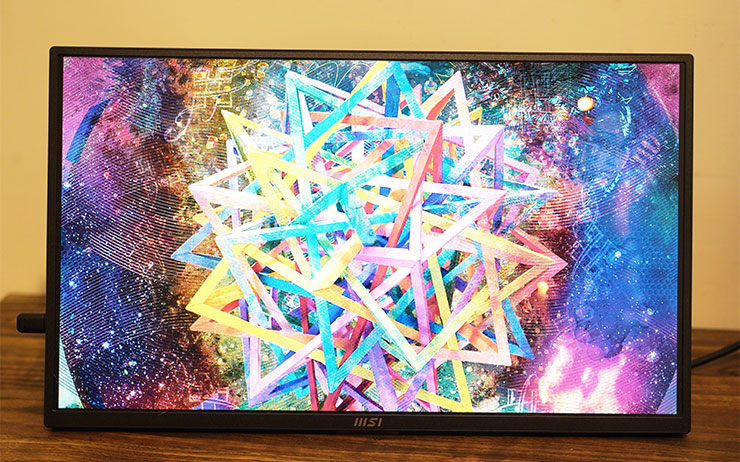 MSI PRO MP165 E6 便攜顯示器開箱實測:輕薄無負擔,輕鬆升級行動雙螢幕環境! - 阿祥的網路筆記本 以 15.6 吋的大小來說,這樣的畫質表現十分細膩。