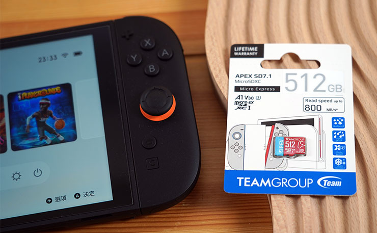 對於 Nintendo Switch 2 玩家來說，一張大容量且效能穩定的 microSD Express 記憶卡絕對必要，而 TEAMGROUP APEX SD7.1 MicroSD Express 會是其中最具性價比的選擇。