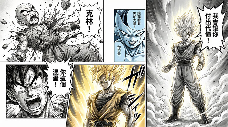 Google 推出 Nano Banana Pro!以 AI 拓展影像生成與創意設計 - 阿祥的網路筆記本 也可以將經典的日系漫畫改成完全不同繪製手法的港風漫畫