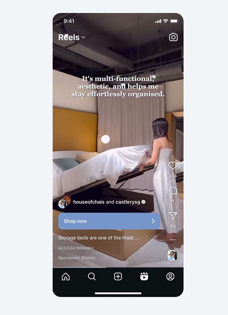 2026 社群與商業經營看這裡!Meta 提出五大發展趨勢不可忽視 - 阿祥的網路筆記本 新加坡品牌 Castlery 運用 Meta 打造探索式互動廣告