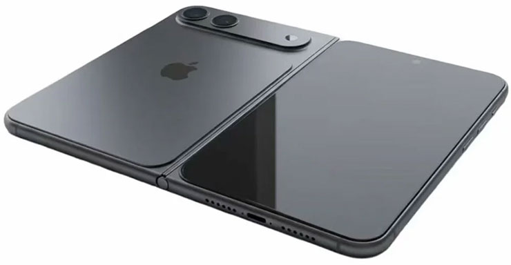  iPhone Fold 的 3D 渲染圖