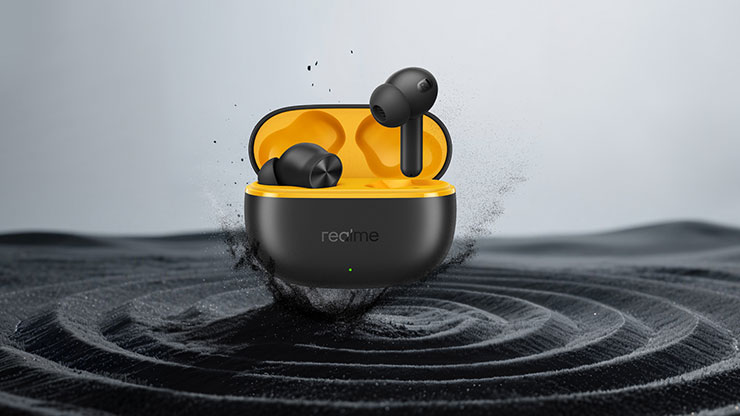 全新真無線藍牙耳機 realme Buds T200 Lite，主推強勁音質，「量子黑」建議售價NT$999，將於12月26日正式開賣。