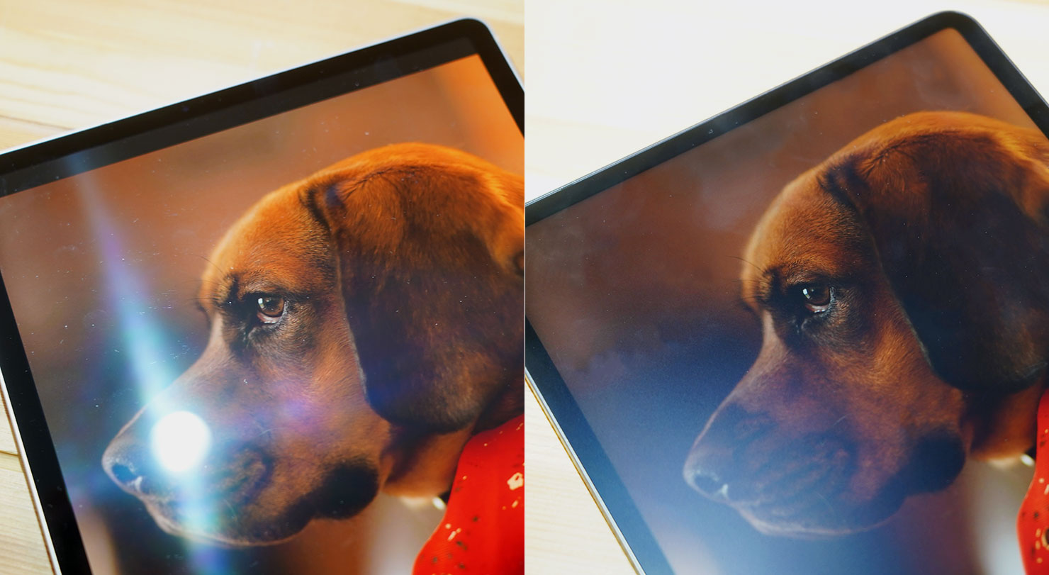 HUAWEI MatePad 11.5 2025 開箱實測:雲晰柔光屏護眼有感,三代 HUAWEI M-Pencil 頂天手感成筆記繪畫絕配! - 阿祥的網路筆記本 一般平板螢幕(圖左)採鏡面設計,強調高亮度、高對比度,在面對直射強光時就會有相當明顯的反光干擾,相較之下, MatePad 11.5 2025(圖右)的 PaperMatte 護眼雲晰柔光屏就具備抗反光、防眩光的效果,在強光直射時畫面內容依舊清晰可辨。