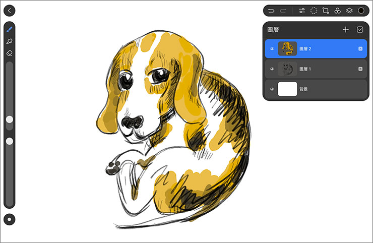 HUAWEI MatePad 11.5 2025 開箱實測:雲晰柔光屏護眼有感,三代 HUAWEI M-Pencil 頂天手感成筆記繪畫絕配! - 阿祥的網路筆記本 天生會畫也內建有專業影像工具才有的圖層功能。