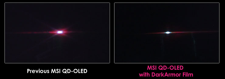 DarkArmor 薄膜顯示技術實際效果示意