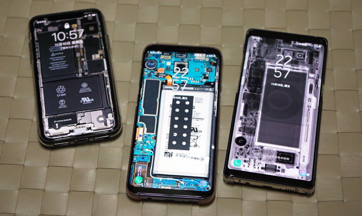 [Mobile] 透視風正潮？三星手機也能更換 iFixit 拆機系列「內在美」桌布哦！ - 阿祥的網路筆記本