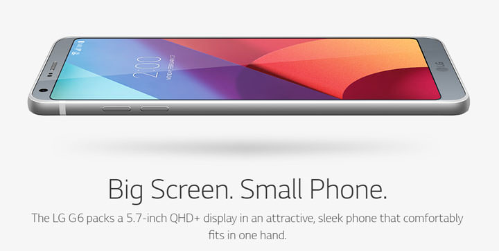 [Mobile] 大螢幕，小機身：主打可一手掌握的LG G6全新發表！ - 阿祥的網路筆記本