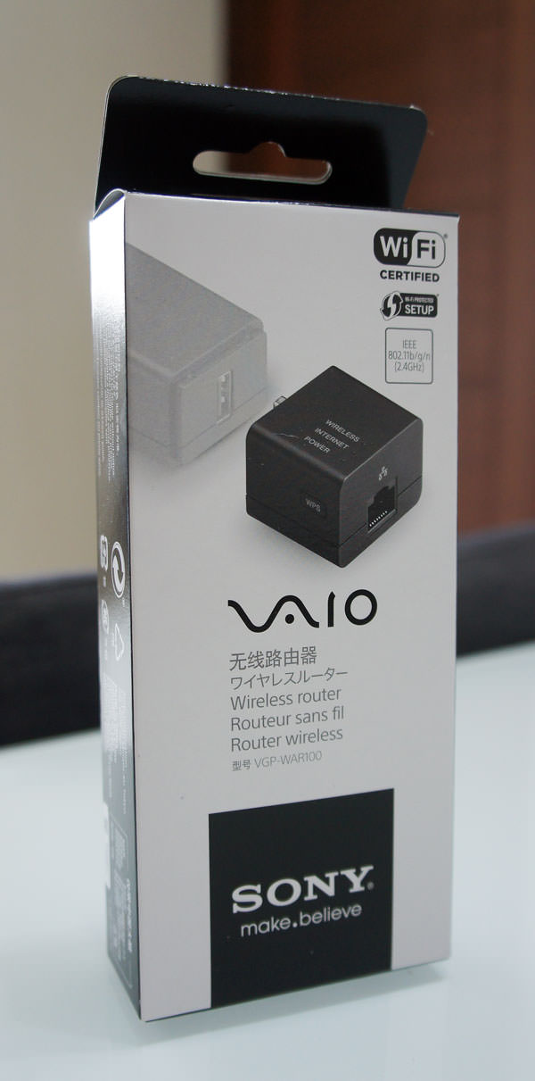 [Unbox] SONY VAIO Dou 13 / Pro 11 & 13專用無線路由器「VGP-WAR100」開箱與使用心得分享！